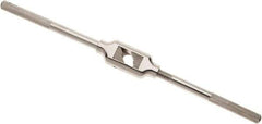 Irwin - 1/4 to 1" Tap Capacity, Straight Handle Tap Wrench - 18" Overall Length - Caliber Tooling