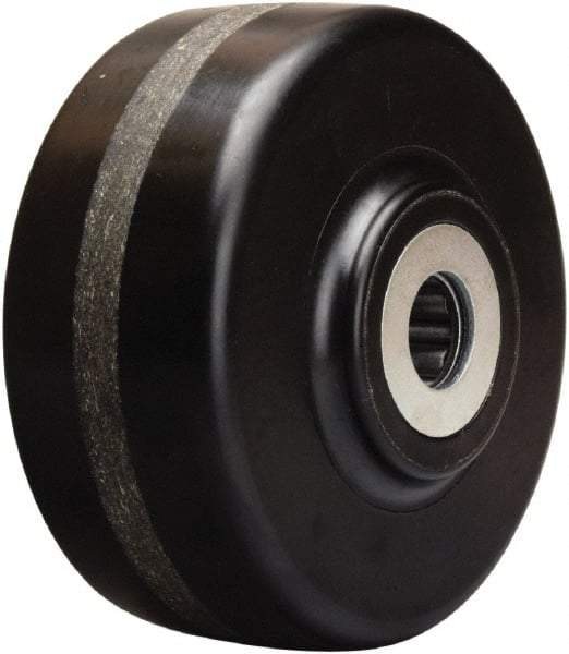 Hamilton - 6 Inch Diameter x 2-1/2 Inch Wide, Phenolic Caster Wheel - 1,800 Lb. Capacity, 3-1/4 Inch Hub Length, 1 Inch Axle Diameter, Straight Roller Bearing - Caliber Tooling