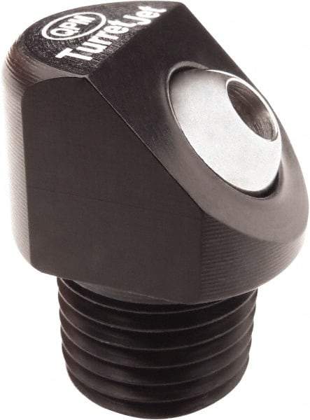 QPM Products - 5/16" Hose Inside Diam, Coolant Hose Nozzle - NPT, for Use with CNC Lathes - Caliber Tooling