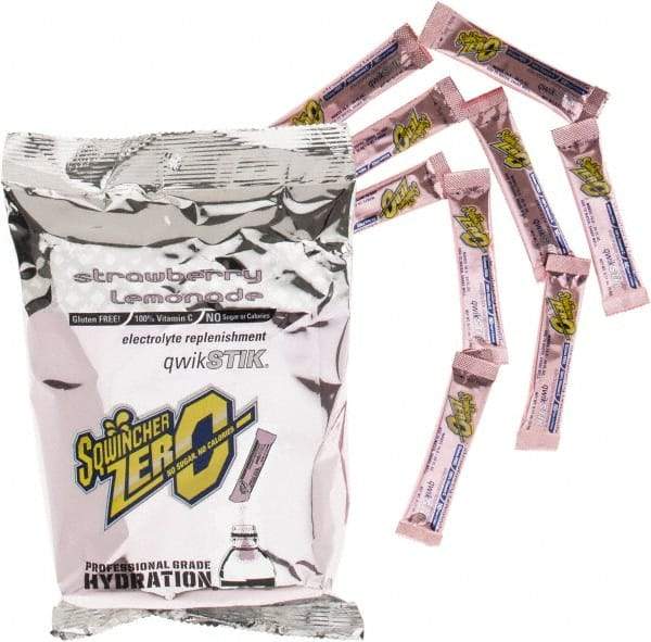 Sqwincher - 0.11 oz Packet Strawberry Lemonade Activity Drink - Powdered, Yields 20 oz - Caliber Tooling