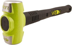 Wilton - 4 Lb Head, 12" Long Sledge Hammer - Steel Head, Steel Handle with Grip - Caliber Tooling