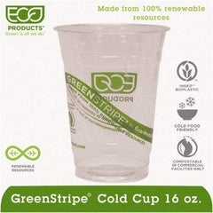 ECO PRODUCTS - Renewable & Compostable Cold Cups - 16 oz - Clear - Caliber Tooling