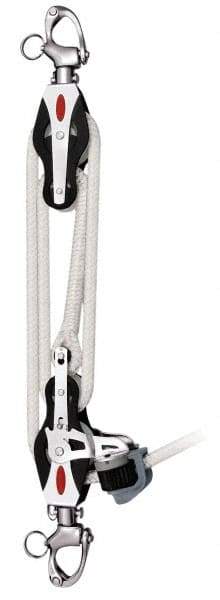 Ronstan - 830 Lb Lifting Capacity, 7-1/2' Lift Height, Block & Tackle Hoist - Made from Rope - Caliber Tooling