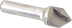 Hertel - 3/4" Head Diam, 1/2" Shank Diam, 1 Flute 82° Solid Carbide Countersink - Caliber Tooling