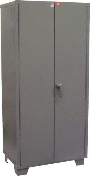 Jamco - 4 Shelf Locking Storage Cabinet - Steel, 36" Wide x 18" Deep x 78" High, Gray - Caliber Tooling