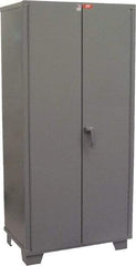 Jamco - 4 Shelf Locking Storage Cabinet - Steel, 48" Wide x 24" Deep x 78" High, Gray - Caliber Tooling