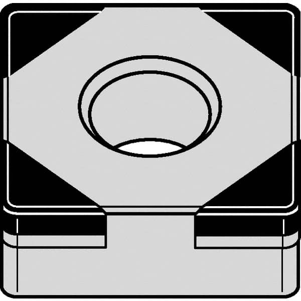 Kennametal - SNGA432 S0425 Grade KB1610 PCBN Turning Insert - 90° Square, 1/2" Inscr Circle, 3/16" Thick, 1/32" Corner Radius - Caliber Tooling