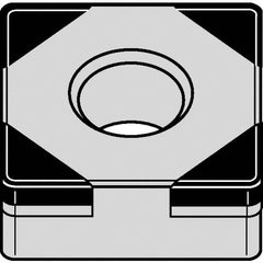 Kennametal - SNGA432 S0425 Grade KB1610 PCBN Turning Insert - 90° Square, 1/2" Inscr Circle, 3/16" Thick, 1/32" Corner Radius - Caliber Tooling