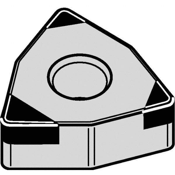 Kennametal - WNGA432 S0425 Grade KB1610 PCBN Turning Insert - 80° Trigon, 1/2" Inscr Circle, 3/16" Thick, 1/32" Corner Radius - Caliber Tooling