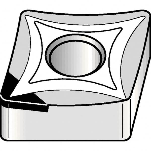 Kennametal - CNMS432 F Grade KD1425 Polycrystalline Diamond (PCD) Turning Insert - 80° Diamond, 1/2" Inscr Circle, 3/16" Thick, 1/32" Corner Radius - Caliber Tooling