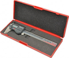 Starrett - 0 to 150mm Range, 0.01mm Resolution, IP67 Electronic Caliper - Stainless Steel with 1-1/2" Stainless Steel Jaws, 0.001" Accuracy, Serial Output - Caliber Tooling