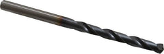 OSG - #1 130° Powdered Metal Jobber Drill - V Finish, Right Hand Cut, Spiral Flute, Straight Shank, 101mm OAL, Standard Point - Caliber Tooling