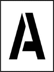 NMC - A to Z Letter Set Stencil - 8 Inch High x 8 Inch Wide Character x 0.06 Inch Thick, Polyethylene, English - Caliber Tooling