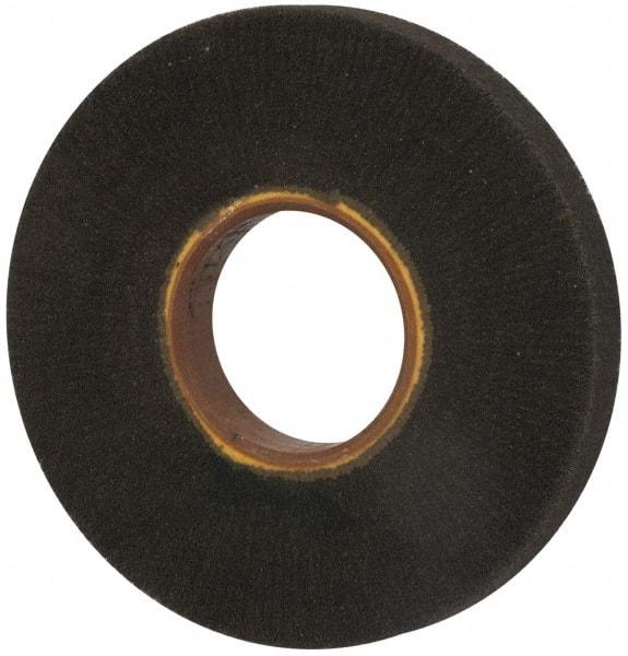 Brite Star - 8" Diam 220 Grit Silicon Carbide Unmounted Flap Wheel - 3" Hole, 1" Wide, Density 7, Coated, Grade Very Fine, 3,200 Max RPM - Caliber Tooling