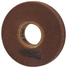 Brite Star - 6" Diam 220 Grit Aluminum Oxide Unmounted Flap Wheel - 2" Hole, 1" Wide, Density 7, Coated, Grade Very Fine, 3,400 Max RPM - Caliber Tooling