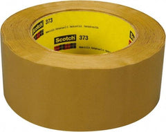 3M - 3" x 110 Yd Natural (Color) Rubber Adhesive Sealing Tape - Polypropylene Film Backing, 2.5 mil Thick, 60 Lb Tensile Strength, Series 373 - Caliber Tooling