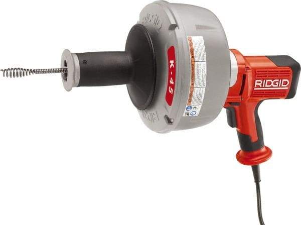 Ridgid - Electric Battery Drain Cleaning Machine - For 3/4" to 2-1/2" Pipe, 25' Cable - Caliber Tooling