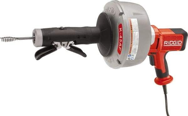 Ridgid - Electric Battery Drain Cleaning Machine - For 3/4" to 2-1/2" Pipe, 25' Cable - Caliber Tooling