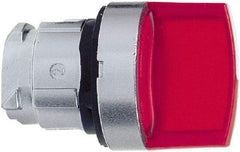 Schneider Electric - 22mm Mount Hole, 3 Position, Handle Operated, Selector Switch - Red, Momentary (MO), Illuminated, Shock, Vibration and Water Resistant - Caliber Tooling