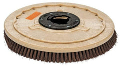 PRO-SOURCE - 20" Diam Stripping Brush - 20" Machine, 1-1/2" Trim Length, Black Pad, Silicone Carbide & Nylon - Caliber Tooling