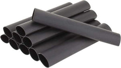 3M - 6" Long, 3:1, Polyolefin Heat Shrink Electrical Tubing - Black - Caliber Tooling