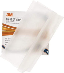 3M - 6" Long, 2:1, Polyolefin Heat Shrink Electrical Tubing - Clear - Caliber Tooling