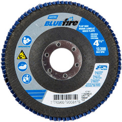 ‎4-1/2 × 7/8″ BlueFire Fiberglass HD Flat Flap Disc Type 27 P36 Grit R884P1 Zirconia Alumina - Caliber Tooling