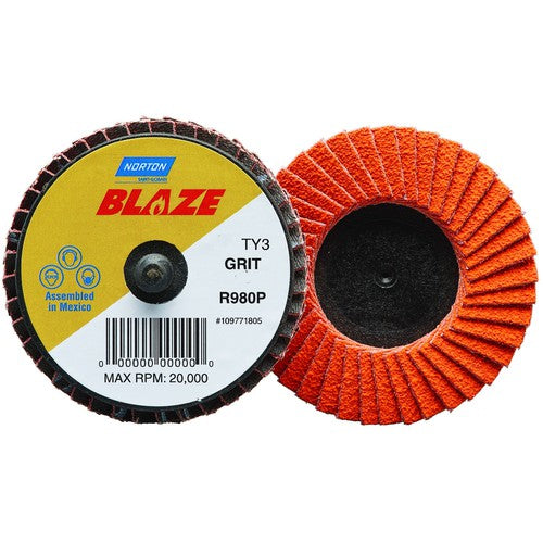 2″ 80 Grit Type TR Blaze Mini Flap Disc - Caliber Tooling