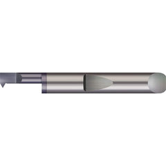 Micro 100 - Single Point Threading Tools; Thread Type: Internal ; Material: Solid Carbide ; Profile Angle: 60 ; Threading Diameter (Decimal Inch): 0.1000 ; Cutting Depth (Decimal Inch): 0.5000 ; Maximum Threads Per Inch: 56 - Exact Industrial Supply