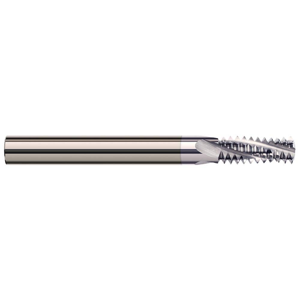 Harvey Tool - 1/4-18 to 3/8-18 Internal/External 18 TPI 5/16" Shank 4-Flute Solid Carbide Helical Flute Thread Mill - Exact Industrial Supply