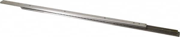 Sugatsune - 19-45/64" Slide Length, 20-27/32" Travel Length, Stainless Steel Ball Bearing Slide - 66 Lb Capacity at Full Extension - Caliber Tooling