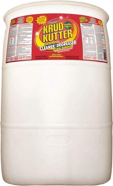 Krud Kutter - 55 Gal Drum Cleaner/Degreaser - Liquid, Water-Based, Mild - Caliber Tooling