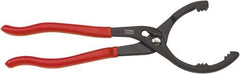 GearWrench - 2-1/2 to 3-7/8" Diam, Adjustable Oil Filter Plier - Steel, For Use with Oil Filters - Caliber Tooling