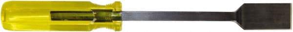 Proto - Stiff Hardened Steel 1-Edge Scraper - 1/2" Blade Width x 6-1/4" Blade Length, 4-1/4" Long Acetate Handle - Caliber Tooling