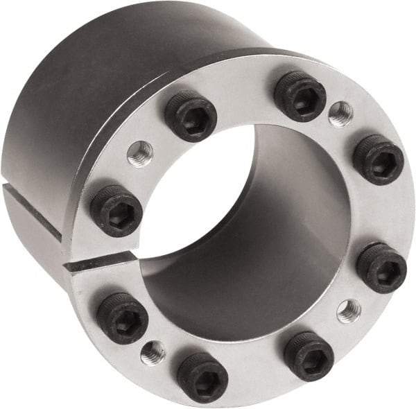 Climax Metal Products - 1-7/16" Bore Diam, 2-3/8" OD, Shaft Locking Device - 8 Screws, 1-1/2" OAW, 7,868 Ft/Lb Max Torque - Caliber Tooling