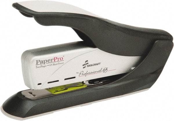 Ability One - 65 Sheet Desktop Stapler - Black & Silver - Caliber Tooling