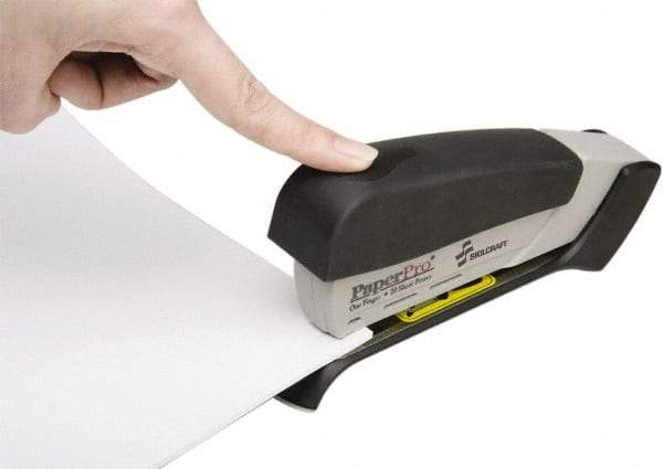 Ability One - 20 Sheet Desktop Stapler - Black and Gray - Caliber Tooling