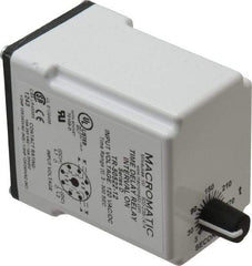 Macromatic - 8 Pin, Multiple Range DPDT Time Delay Relay - 10 Contact Amp, 120 VAC/VDC, Knob - Caliber Tooling