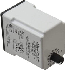 Macromatic - 8 Pin, Multiple Range DPDT Time Delay Relay - 10 Contact Amp, 24 VAC/VDC, Knob - Caliber Tooling