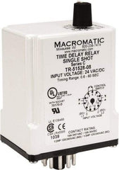 Macromatic - 11 Pin, Multiple Range DPDT Time Delay Relay - 10 Contact Amp, 24 VAC/VDC, Knob - Caliber Tooling