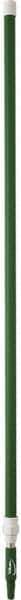 Vikan - 115 x 1-1/4" Aluminum Squeegee Handle - European Threaded Connection, Green, Telescoping - Caliber Tooling