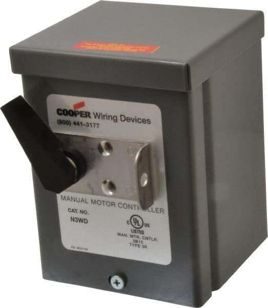 Cooper Wiring Devices - Steel Pushbutton Switch Enclosure - 3 NEMA Rated - Caliber Tooling