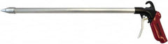 Value Collection - 120 Max psi Whisper Jet Pistol Grip Blow Gun - 1/4 NPT Inlet, 18" Tube Length, Aluminum - Caliber Tooling