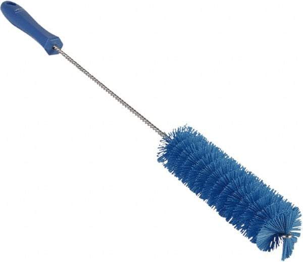 Vikan - 1-5/8" Diam Polyester Valve Brush - 19-5/8" OAL, 5-5/8" Head Length, Polypropylene & Stainless Steel Handle - Caliber Tooling