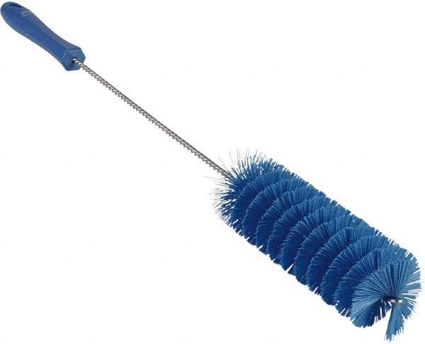 Vikan - 2" Diam Polyester Valve Brush - 19-5/8" OAL, 5-15/16" Head Length, Polypropylene & Stainless Steel Handle - Caliber Tooling