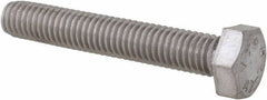 Value Collection - M5x0.80mm Metric Coarse, 30mm Length Under Head Hex Head Cap Screw - Fully Threaded, Grade 18-8 & Austenitic A2 Stainless Steel, Uncoated, 8mm Hex - Caliber Tooling