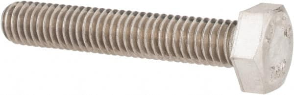 Value Collection - M6x1.00mm Metric Coarse, 35mm Length Under Head Hex Head Cap Screw - Fully Threaded, Grade 18-8 & Austenitic A2 Stainless Steel, Uncoated, 10mm Hex - Caliber Tooling