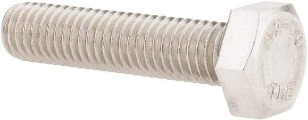 Value Collection - M8x1.25mm Metric Coarse, 35mm Length Under Head Hex Head Cap Screw - Fully Threaded, Grade 18-8 & Austenitic A2 Stainless Steel, Uncoated, 13mm Hex - Caliber Tooling