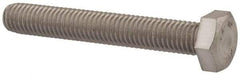 Value Collection - M8x1.25mm Metric Coarse, 55mm Length Under Head Hex Head Cap Screw - Fully Threaded, Grade 18-8 & Austenitic A2 Stainless Steel, Uncoated, 13mm Hex - Caliber Tooling