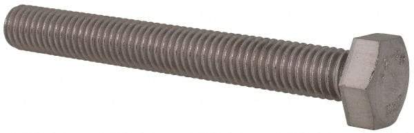 Value Collection - M8x1.25mm Metric Coarse, 65mm Length Under Head Hex Head Cap Screw - Fully Threaded, Grade 18-8 & Austenitic A2 Stainless Steel, Uncoated, 13mm Hex - Caliber Tooling